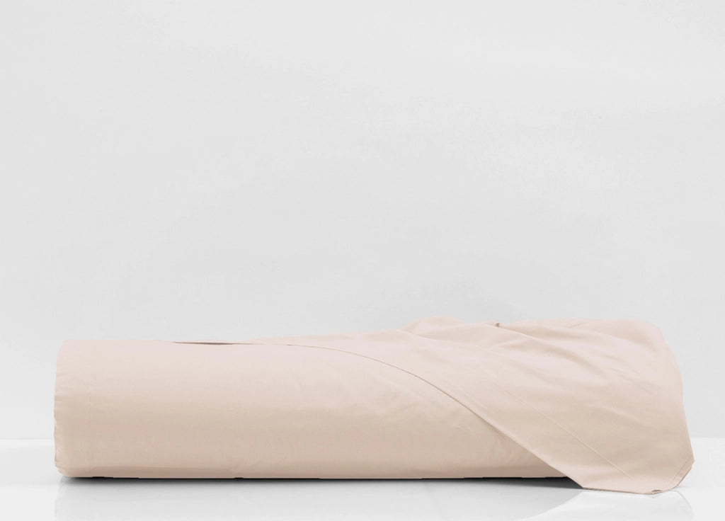 Lenzuola Cordonetto In 100% Cotone In Tinta Unita - Francese - Beige