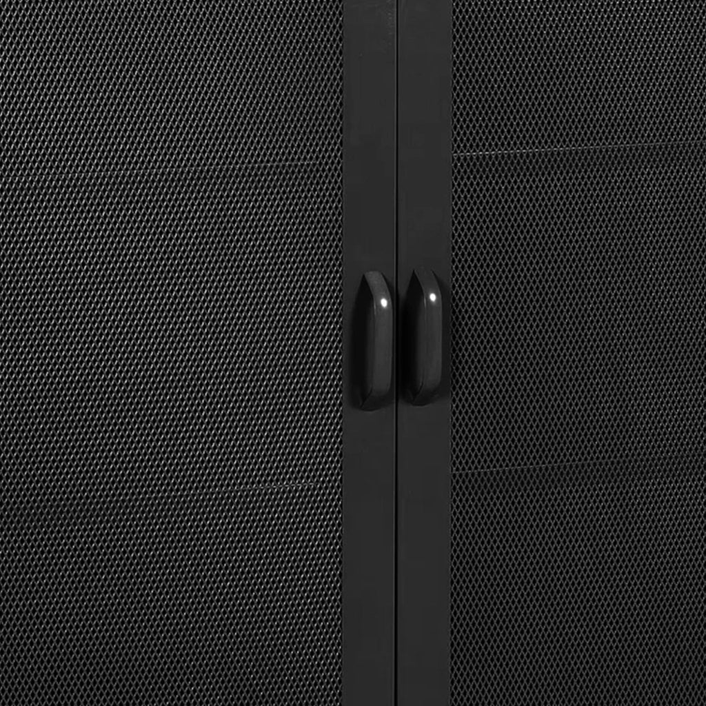Credenza in metallo nero 102 x 80 x 40 cm 03_0006610