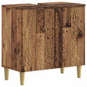 Armadio per Lavabo da Bagno DELFT Legno antico 897013
