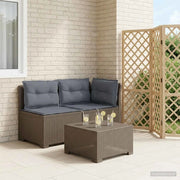Divano da esterno-Divano da Giardino a 2 Posti con Cuscini Aspetto Rattan PP 556238
