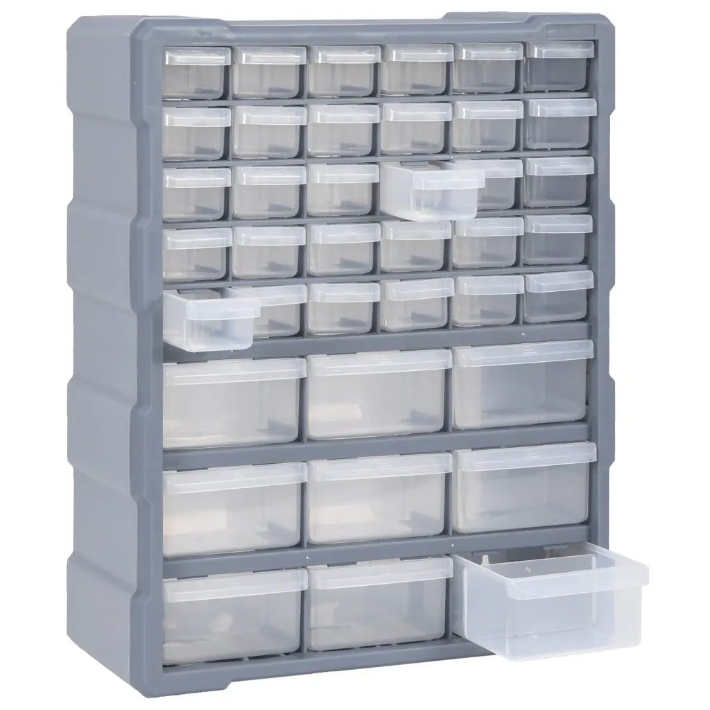 Mobile Contenitore con 39 Cassetti 38x16x47 cm CFW9175501
