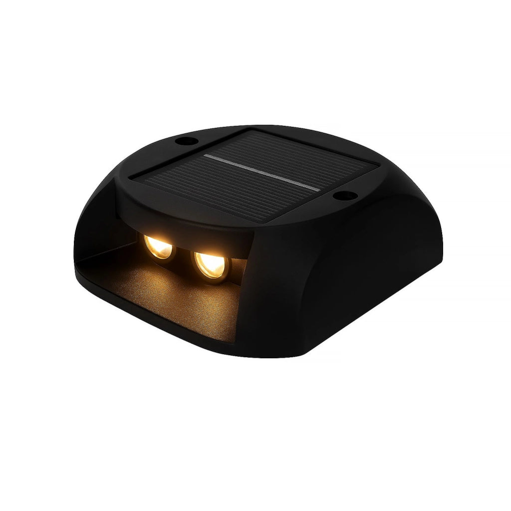 Faretto Segnapasso Solare LED 3000K, IP54, Autonomia 10h, Facile Installazione, Ideale per Giardino, Aiuole, Vialetti e Scale, Luce Accogliente e Sicura