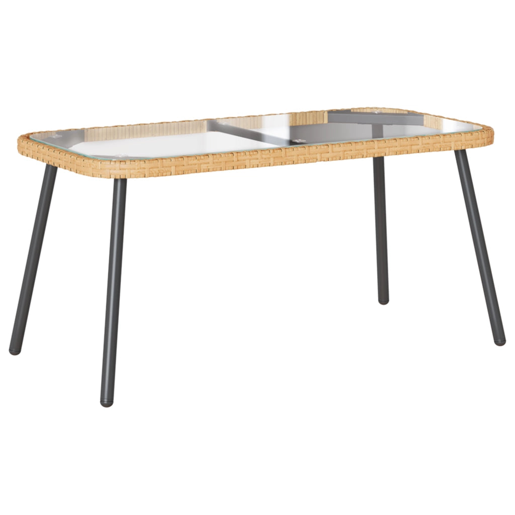 Set di Divani da Giardino a 2 Pezzi con Cuscini in Rattan Sintetico Naturale