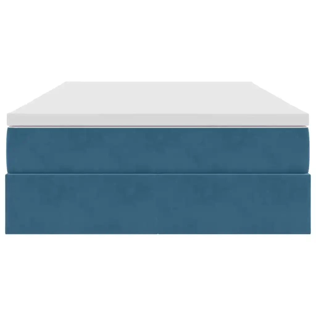 Letto con contenitore e materasso Blu Scuro 120 x 200 cm 3370297