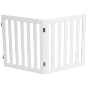 Barriera per cani 50,5 x 60 cm regolabile libera e stabile in MDF bianco 20_0019491