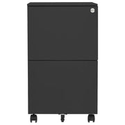 Schedario Mobile Antracite 39x45x67 cm in Acciaio 335977