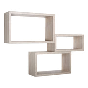 Set di 3 Mensole da Muro Modello TRITTCO. Misure 15.5x45.0x27.0 cm. fInitura  ROV. SAGERAU - MADE IN ITALY