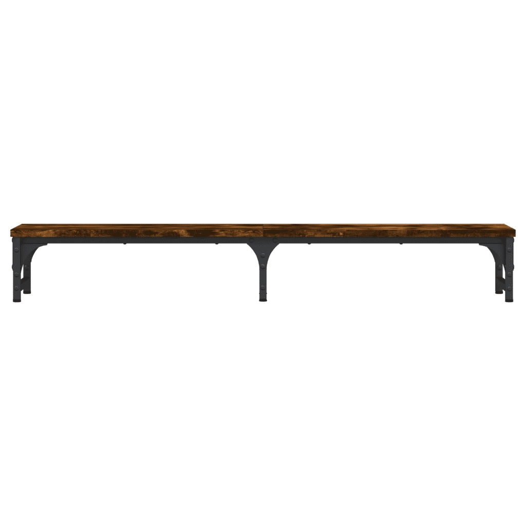 Supporto Monitor Rovere Fumo 105x23x15,5 cm Legno Multistrato 834012