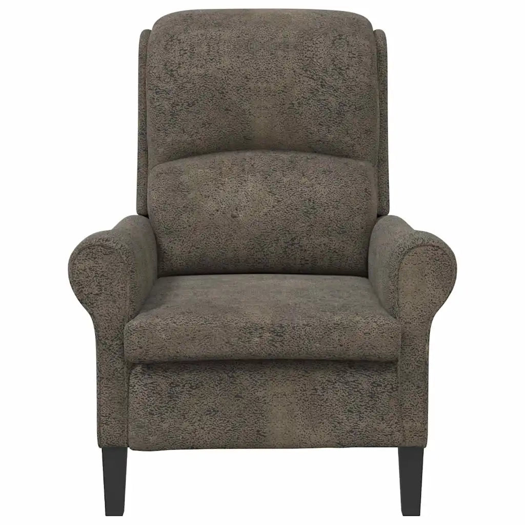 Poltrona-Divano Sedia-Poltroncina Grigio scuro Pelle Sintetica