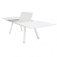 Tavolo Zante Allungabile 200/300x110x75 h cm in Alluminio Bianco