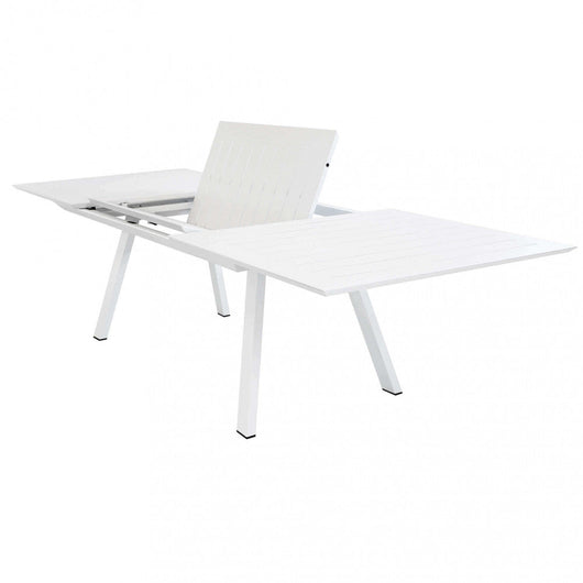 Tavolo Zante Allungabile 200/300x110x75 h cm in Alluminio Bianco