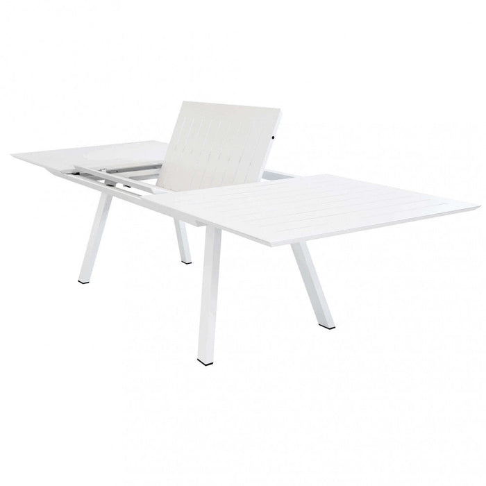 Tavolo Zante Allungabile 200/300x110x75 h cm in Alluminio Bianco