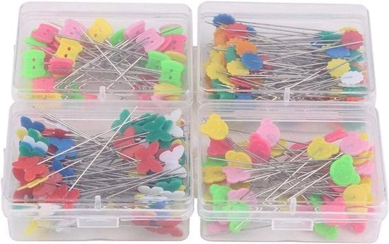 Accessori per cucito - Punti per cucito decorativi - 300 pezzi di punti per capocchiale a fiore blu - Accessori per cucito DIY.