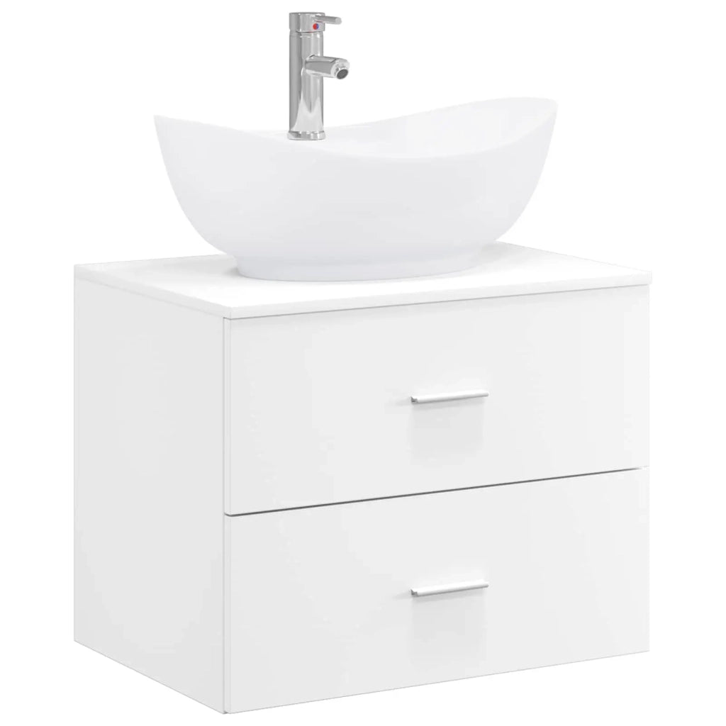 Set di mobili per il bagno Bianco Legno ingegnerizzato 3404398