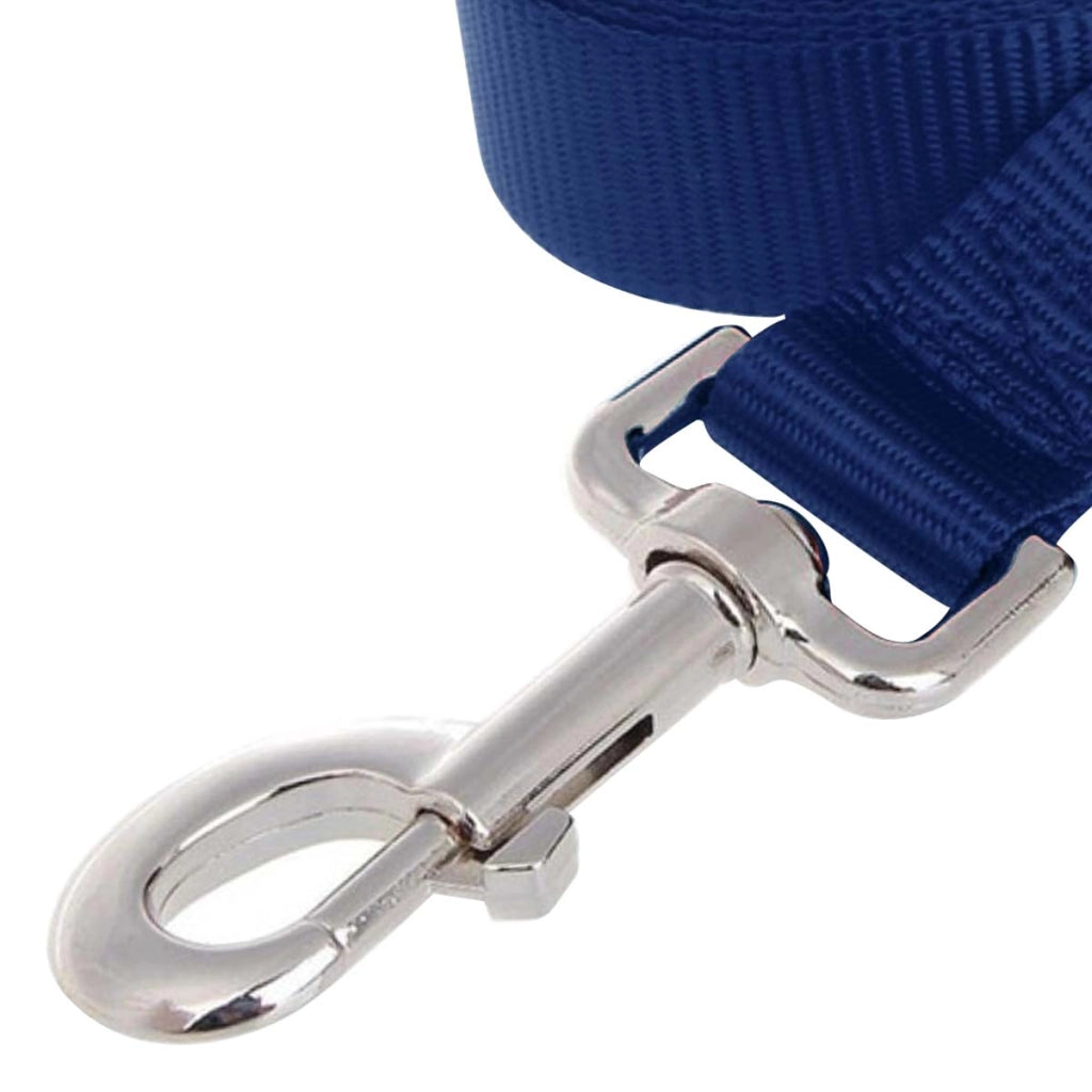 Guinzaglio per cani XL 120 cm in nylon confortevole e resistente con moschettone Blu marina Inny