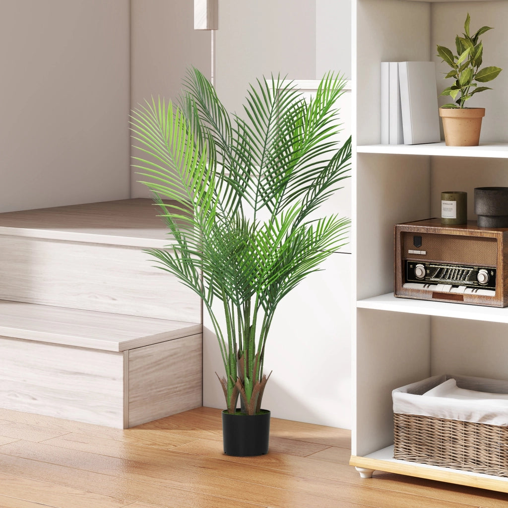 Palma artificiale da interno con vaso ¨C zephmum ¨C 120 cm verde