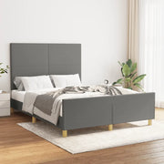 Giroletto senza Materasso Grigio Scuro 140x200 cm Tessuto 3124896