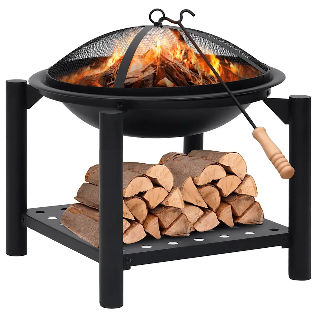 Braciere con Attizzatoio 54x54x55 cm in Acciaio cod mxl 65730