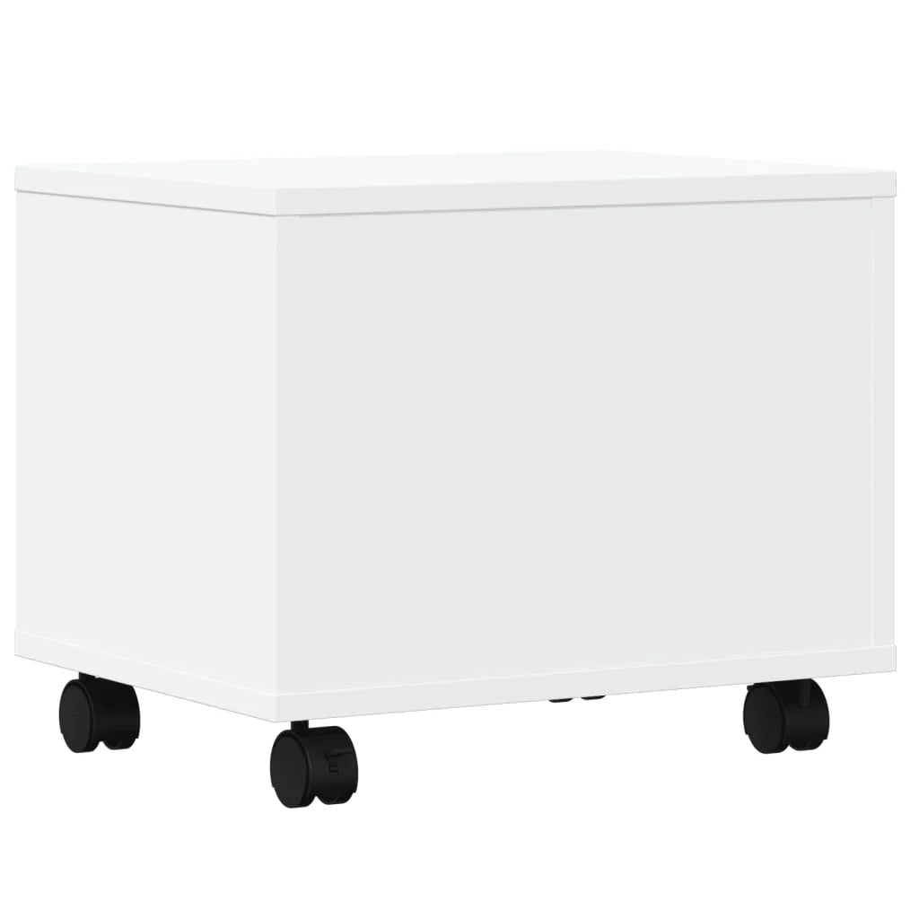 Supporto per stampante tavolo/scrivania con ruote 41 x 32 x 34,5 cm bianco 02_0044741