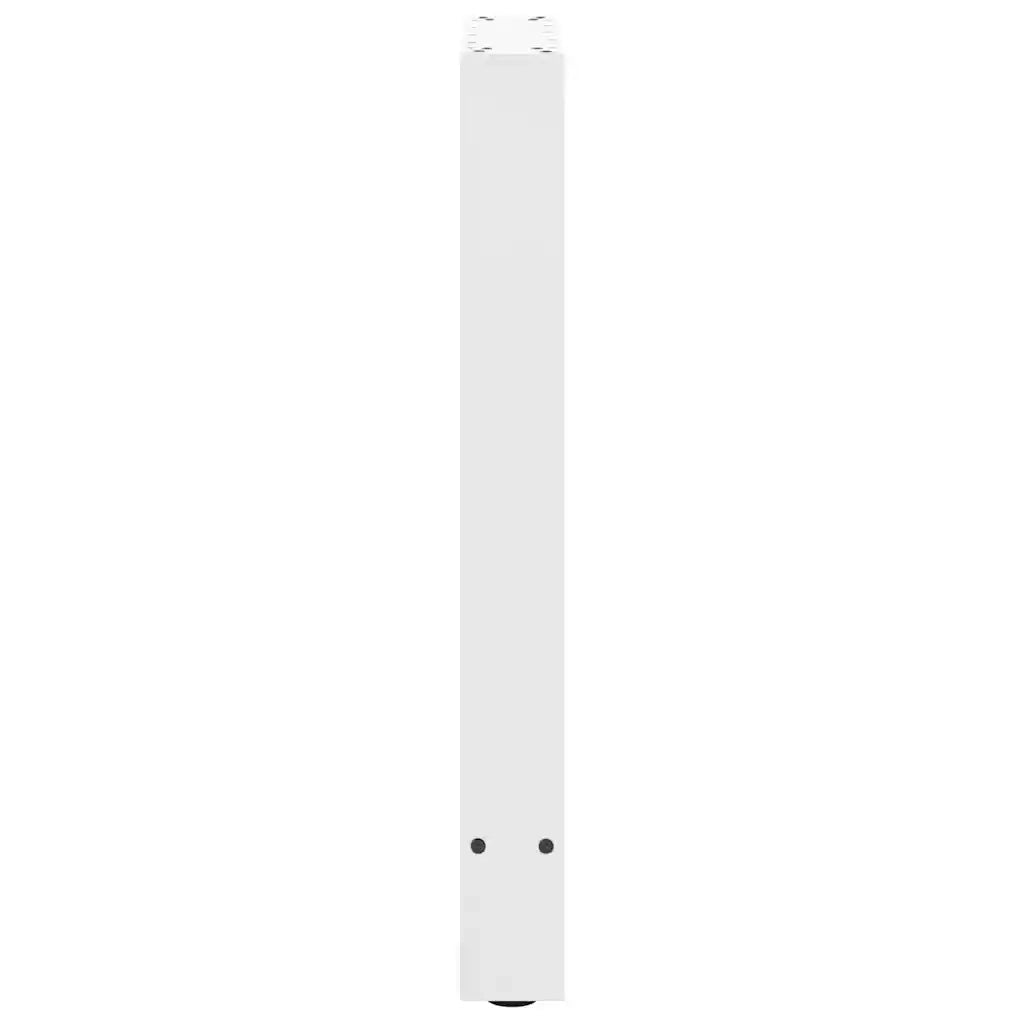 vidaXL Gambe per tavolo da pranzo bianche 2 pz 50x(72-73) cm in acciaio