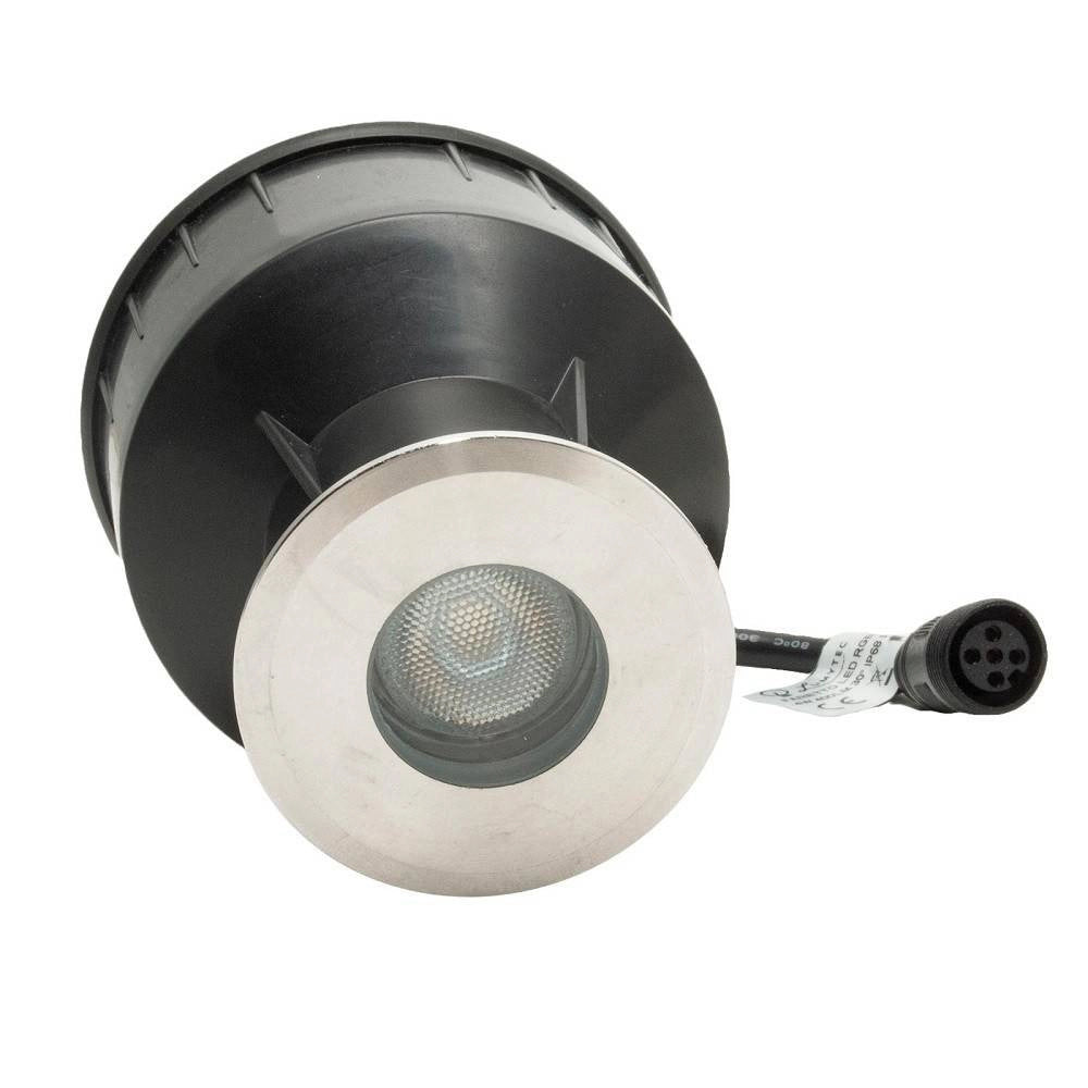 Trade Shop - Faretto Led 24v Rgbw Calpestabile Segnapassi Incasso Ip68 4 W Rgb 4000k Dmx Luci -