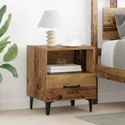 Armadio da Notte con cassetto Legno vecchio 40 x 35 x 47,5 cm 880597