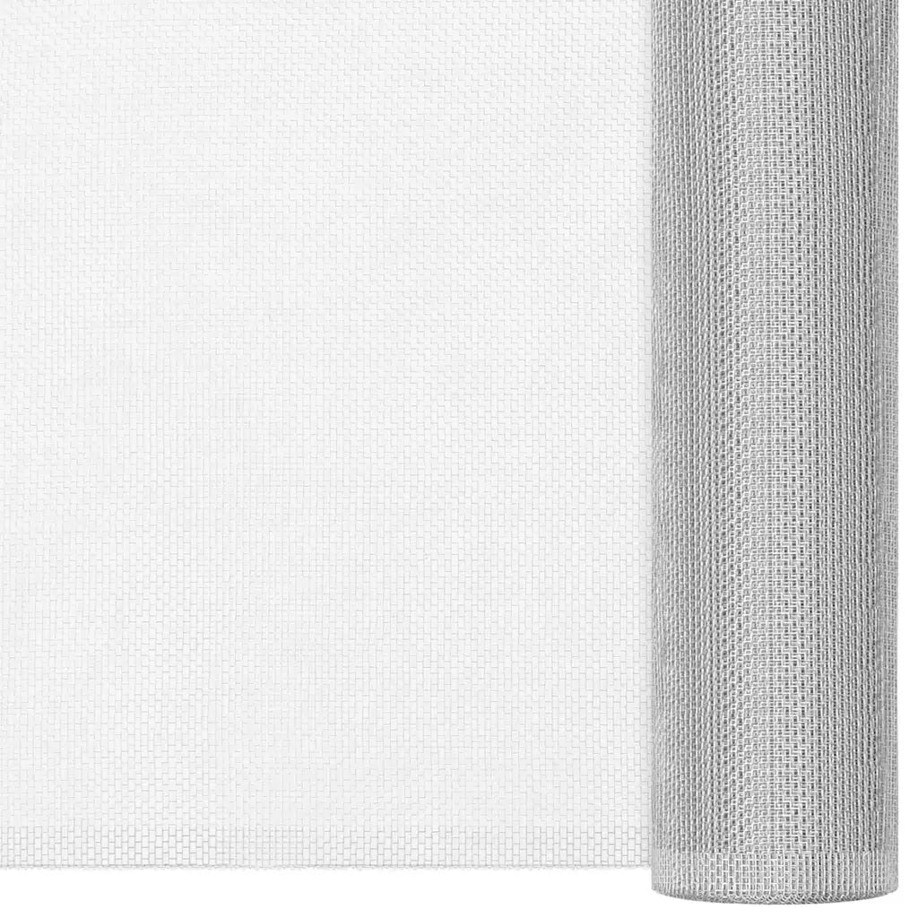 Zanzariera in Alluminio 112x1000 cm Argento 150853