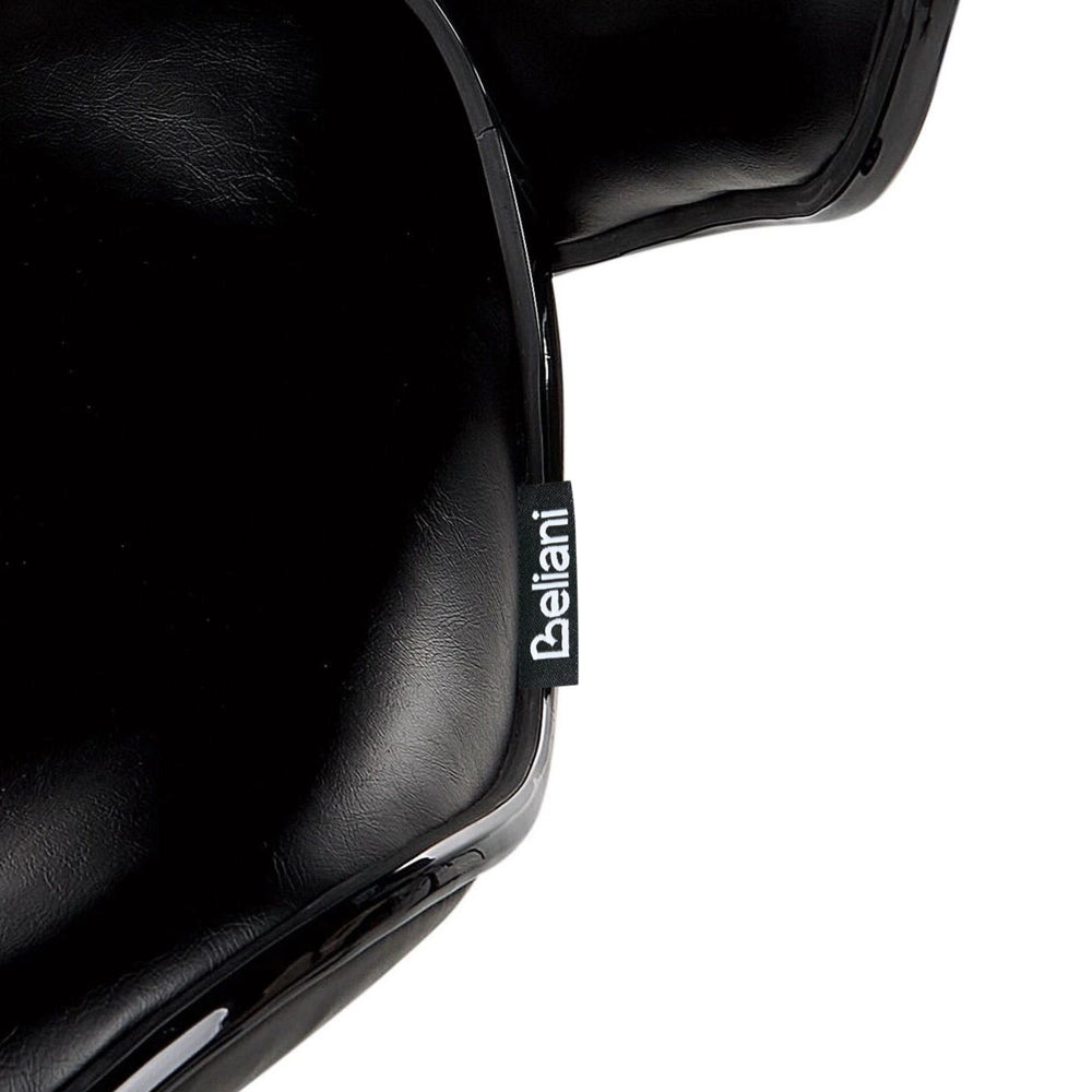 Set di 2 sgabelli moderni senza braccioli regolabili in altezza in ecopelle nero regolabile in altezza Glamour