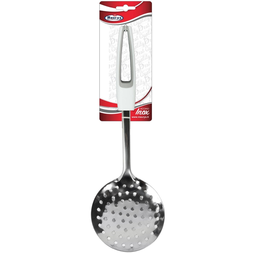 MAURY'S SILVER SCHIUMAROLA IN ACCIAIO INOX 34 CM