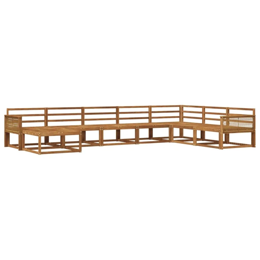 Set di divani da esterno 8 pcs Naturale