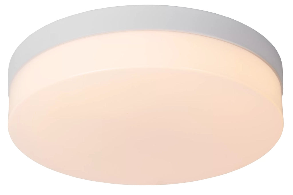 Plafoniera bagno Lucide Biskit rotonda bianca 28cm LED 18W IP44