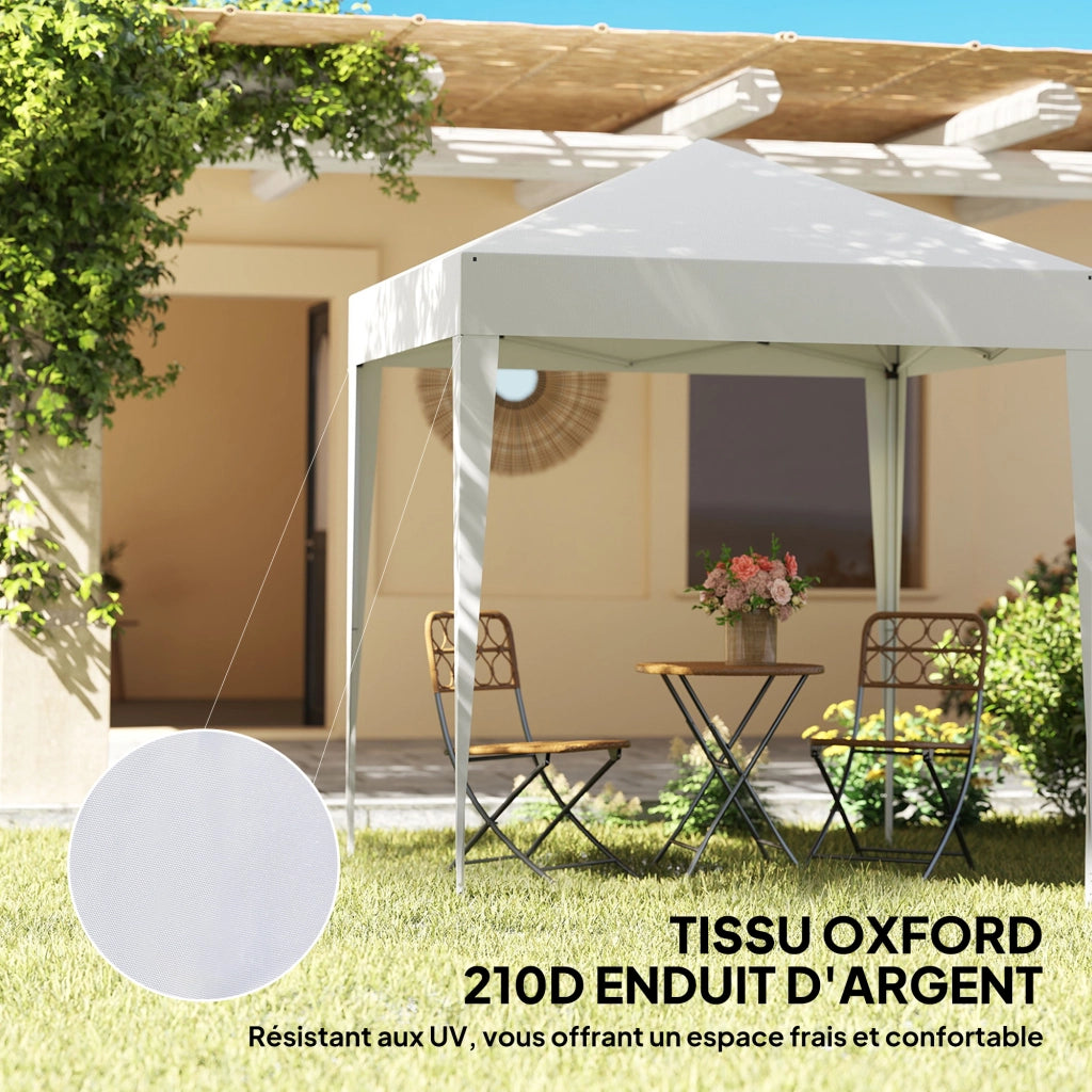 Tonnelle da giardino pieghevole ¨C zephmum ¨C bianco 200x200 cm