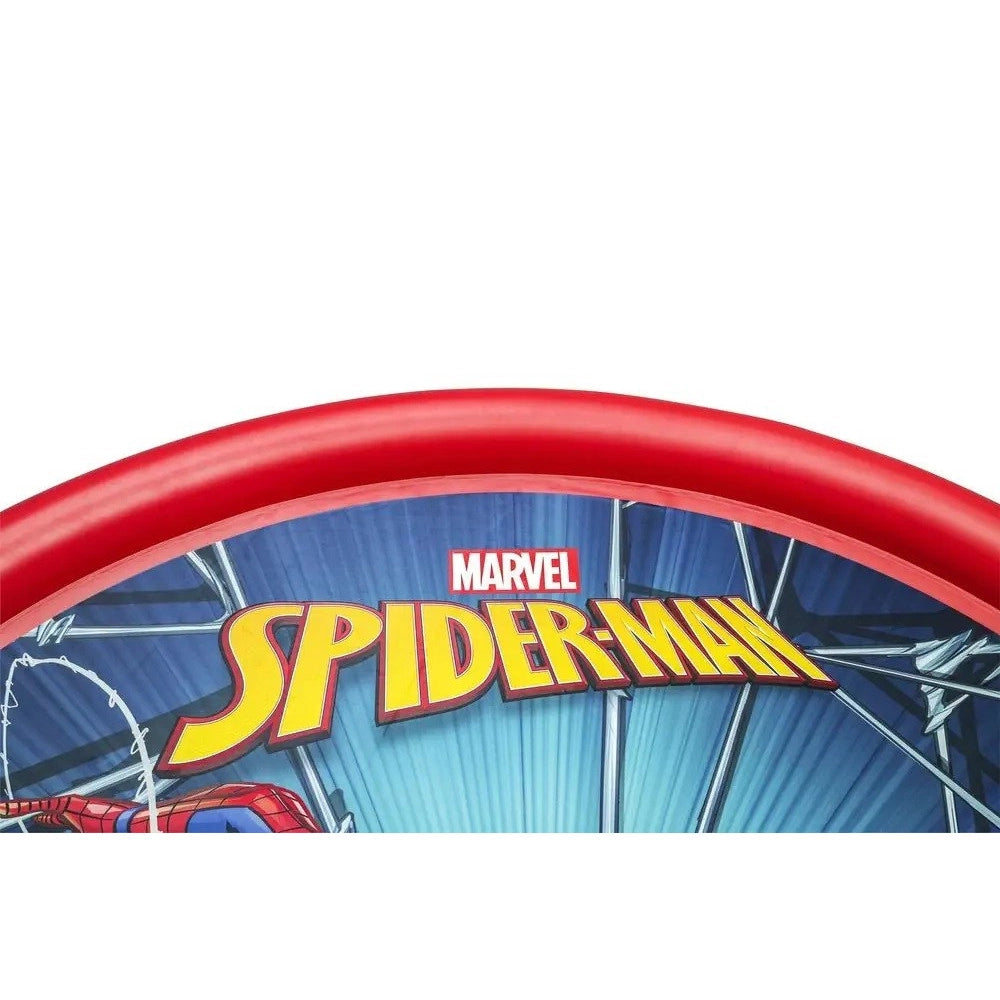 Trade Shop - Tappeto Tappettino Spruzzi Piscina Gonfiabile Con Fontana Spider-man 165cm 98792 -