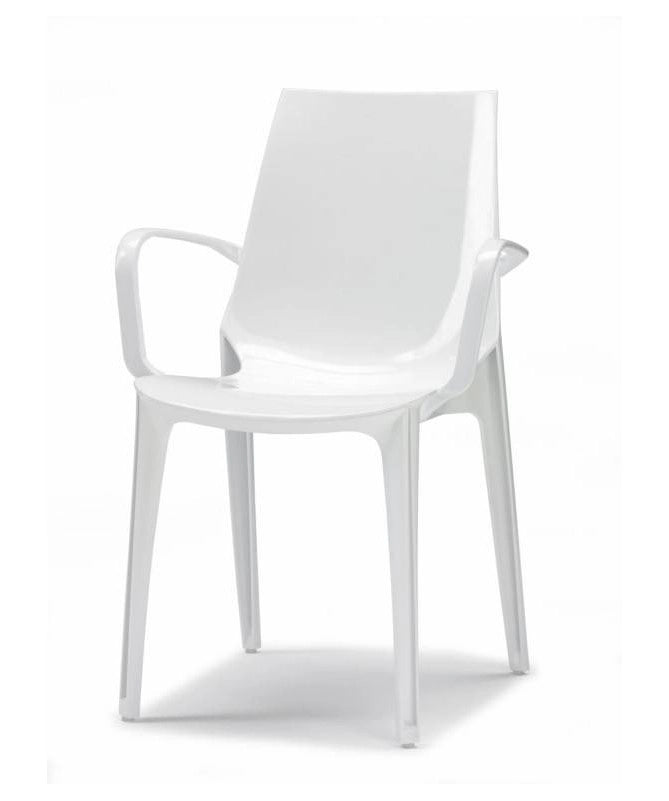 Poltrona Vanity Set da 2 in policarbonato Made in Italy SCAB DESIGN - Bianco 310