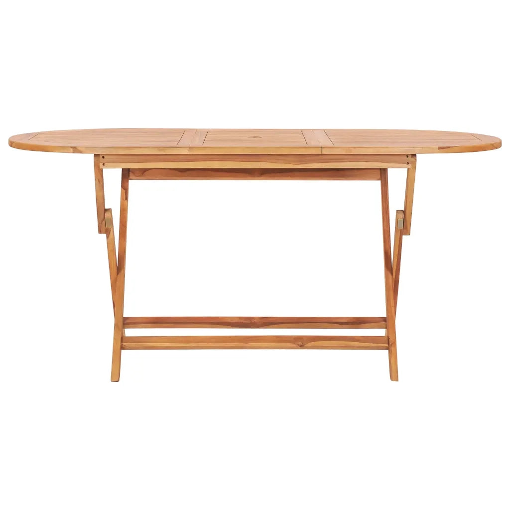 Set da Pranzo da Giardino 7 pz Pieghevole in Massello di Teak cod mxl 47206