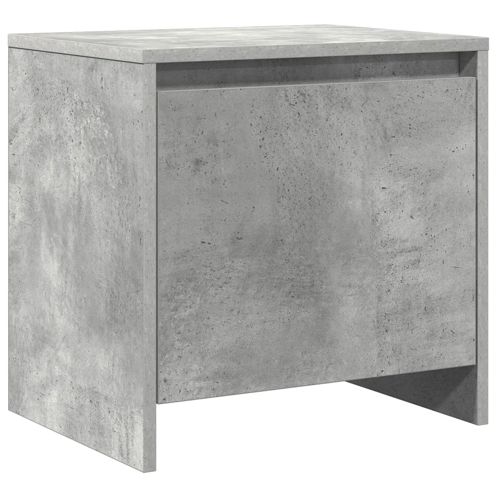 Comodini 2 pz Grigio Cemento 45x34x44,5 cm in Truciolato cod mxl 30414
