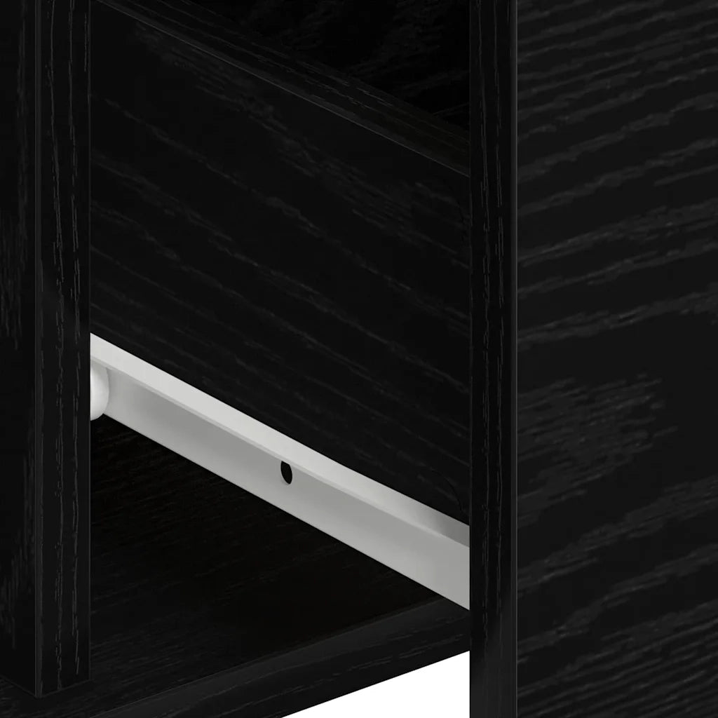 Credenza 2 pcs Rovere Nero 60 x 31 x 84 cm Legno multistrato 3334313