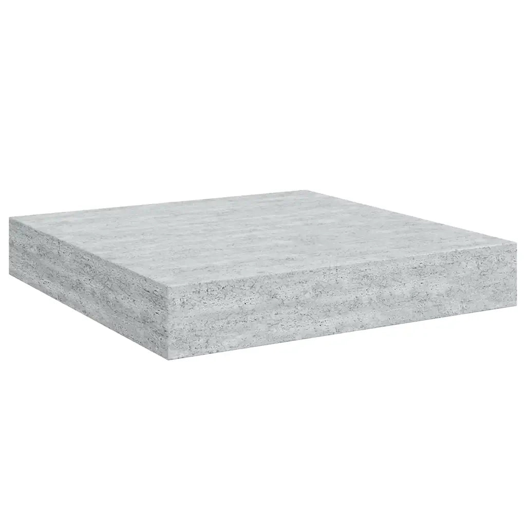 Scaffali a Parete 2 pz Grigio Cemento 23x23,5x3,8 cm in MDF 326589