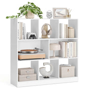 Libreria aperta mensola portaoggetti indipendente dimensioni: 97,5 x 30 x 100 cm bianco 12_0004279