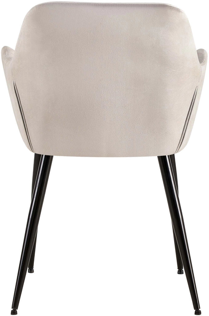 Sedia visitatore Emia Velluto,grigio chiaro