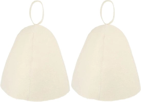 Due pezzi di cappuccio per il benessere - Cappuccio per sauna russa di pelliccia per Banya cap e Vaporarium - Doccia cap per protezione capellare e assorbimento acqua da bagno - Accessori per sauna