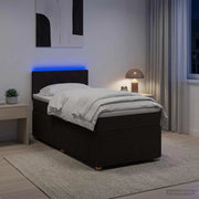 Letto box spring con materasso Marrone Scuro 80 x 200 cm 3452809