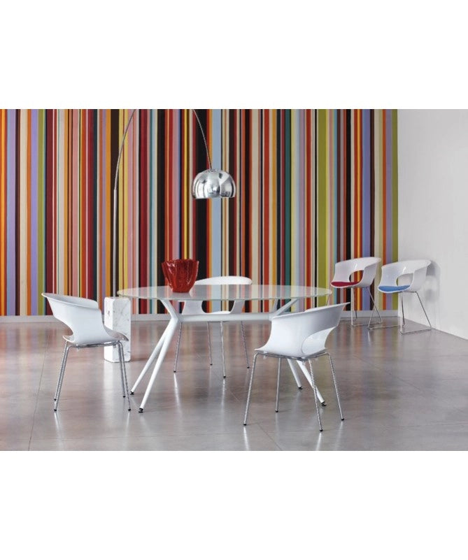 POLTRONA MISS B SET DA 4 ANTISHOCK POLICARBONATO MADE IN ITALY SCAB DESIGN - Bianco 310