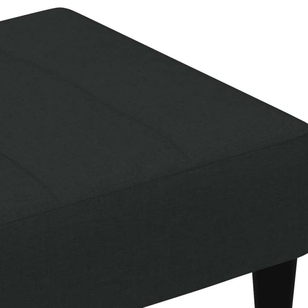 Poggiapiedi Nero 77x55x31 cm in Velluto 4007369
