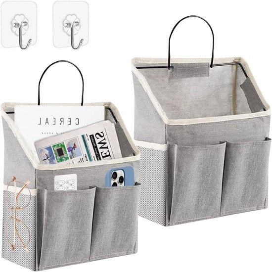 Organizzatore per parete - 2 organizzatori per la campagna - 3 cassetti con chiodo adesivo - impermeabile per casa, bagno, ufficio
