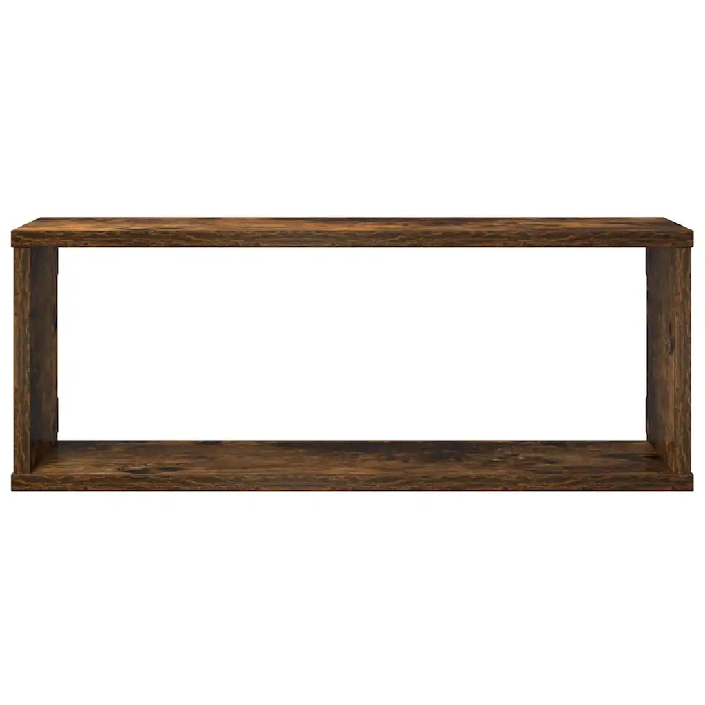 Mensole Cubo Parete 4 pz Rovere Fumo 60x15x23 Legno Multistrato cod mxl 54199