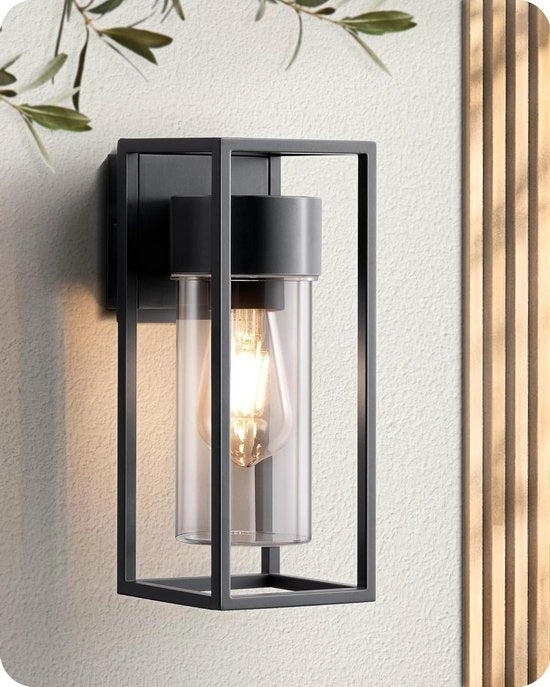 Lampada da parete per esterno e interno - illuminazione facciata casa - illuminazione terrazza illuminazione balcone - moderna nera IP44 impermeabile