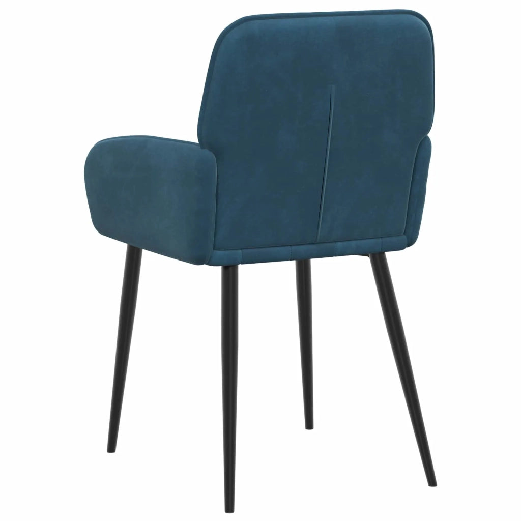 Sedie da pranzo 4 pcs Velluto (V) Blu 56,5 x 50 x 86 cm 3428172