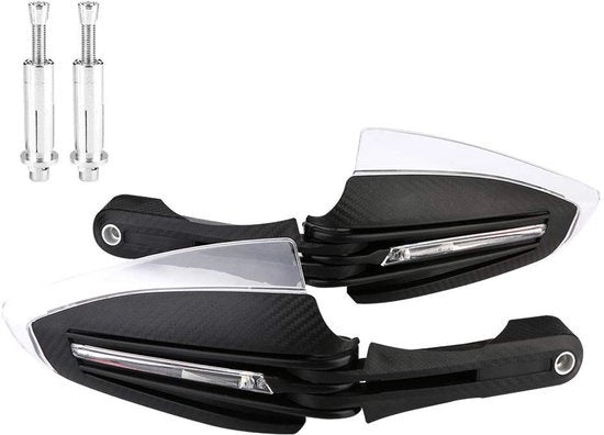 Protezioni Manubrio Universali per Motocicli - Con Indicatori di Direzione LED - Protezione Manubrio - Adatto per Motocicli -...