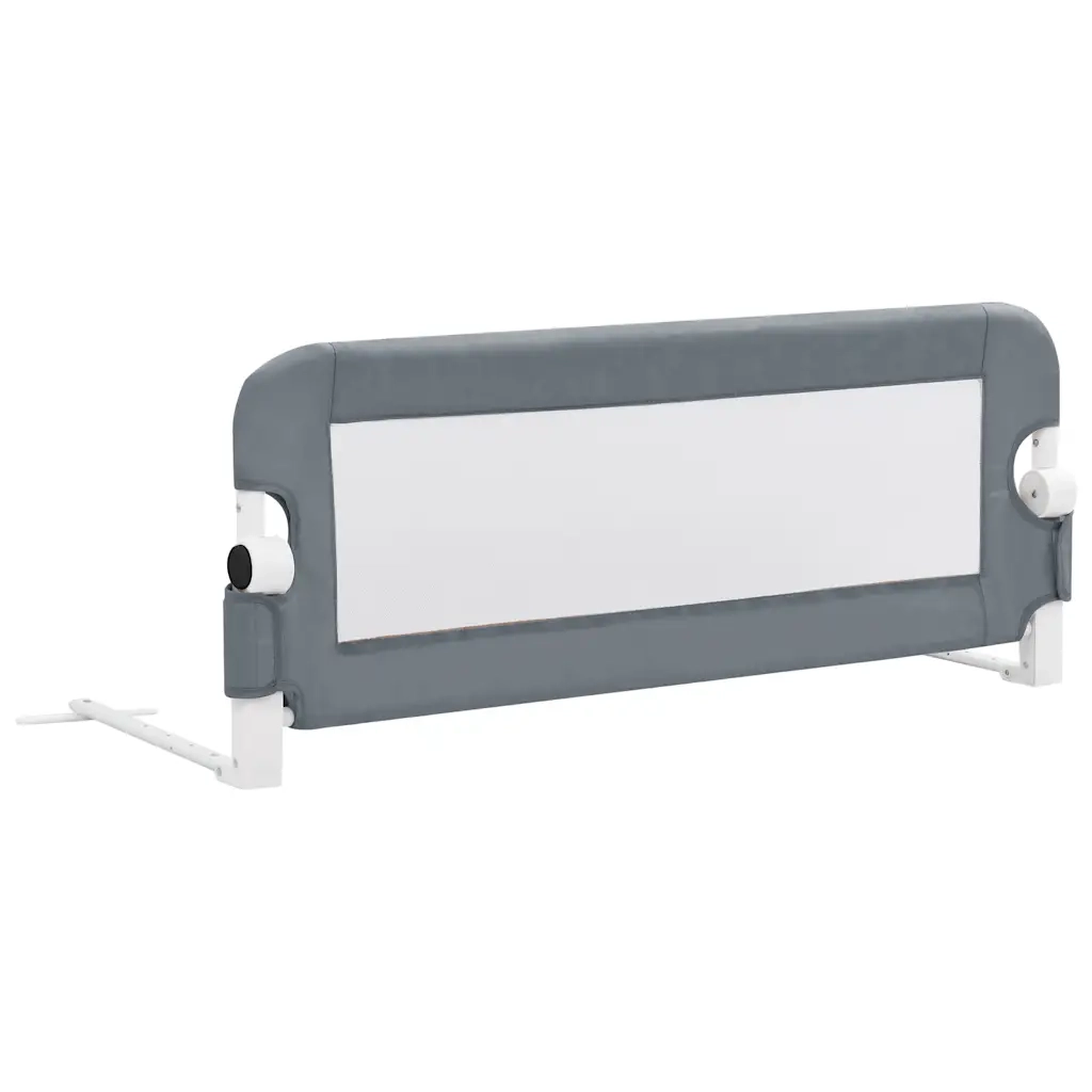 Sponde Letto di Sicurezza Bambini Grigio 102x42cm Poliestere CFW5691969